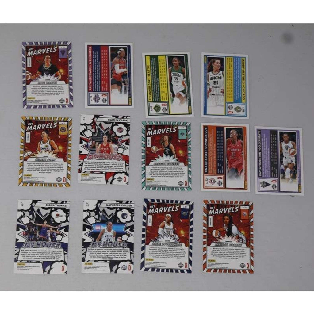 2024 Donruss WNBA Caitlin Clark Net Marvels & My House Card Lot