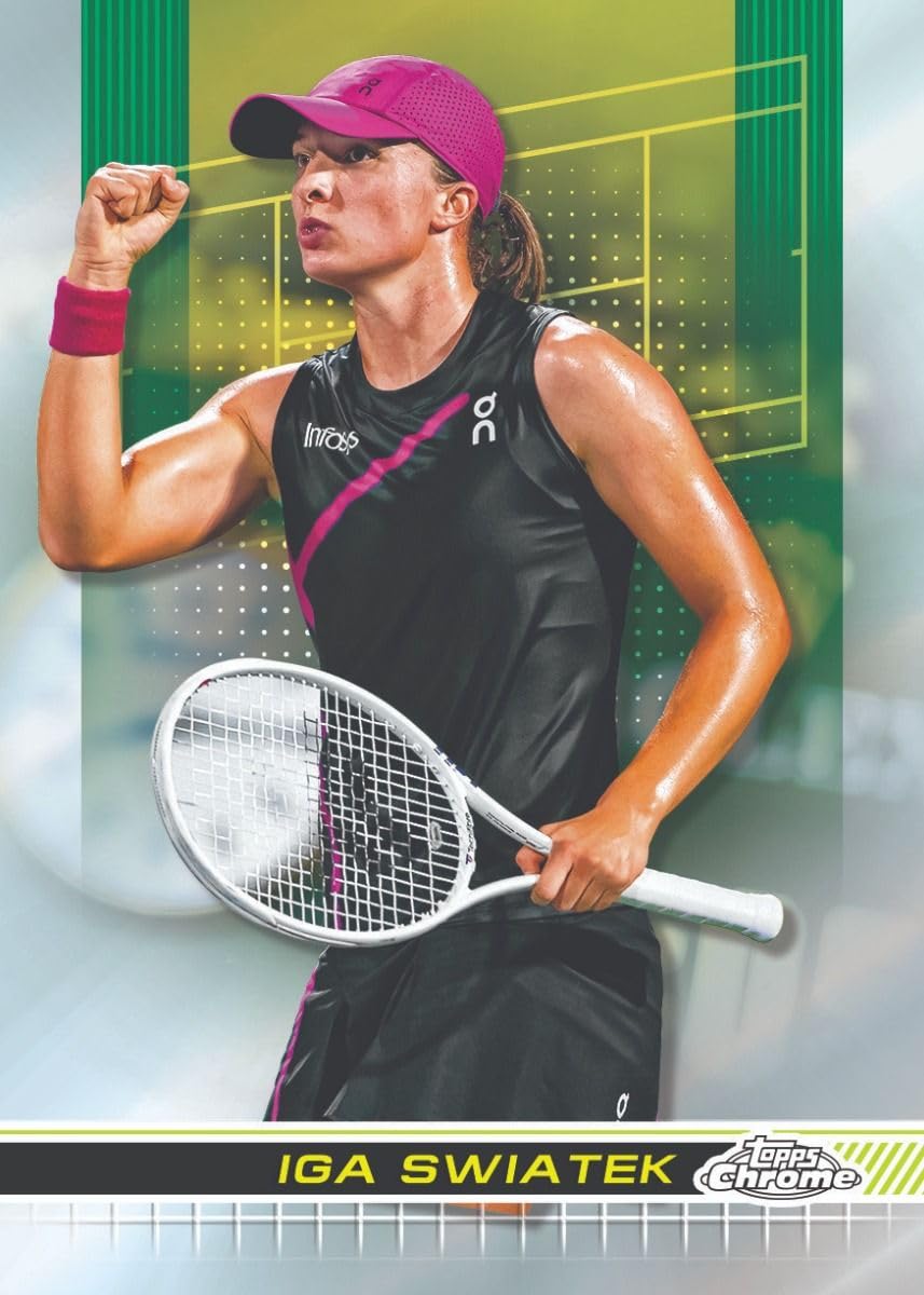 2024 Topps Chrome Tennis Hobby Trading Card Box (3 Chrome Autographs on Average)