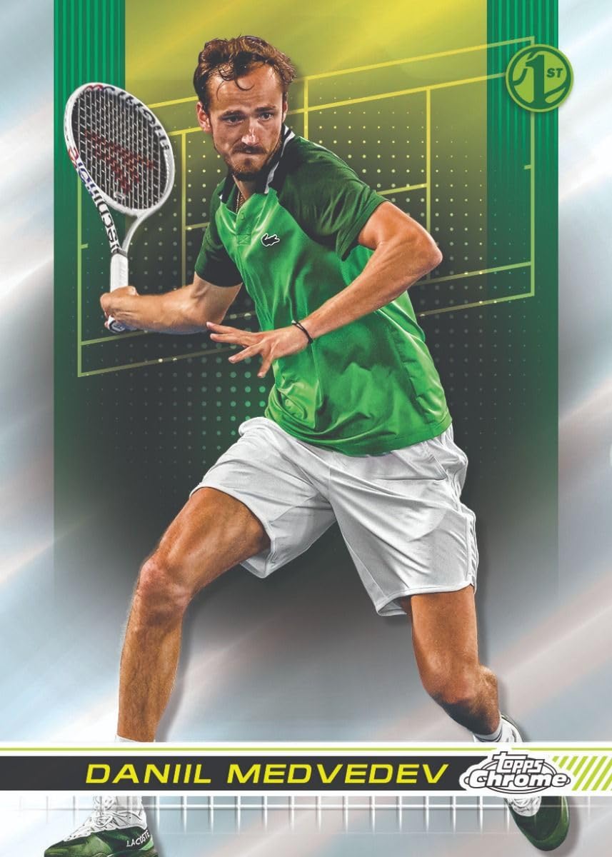 2024 Topps Chrome Tennis Hobby Trading Card Box (3 Chrome Autographs on Average)