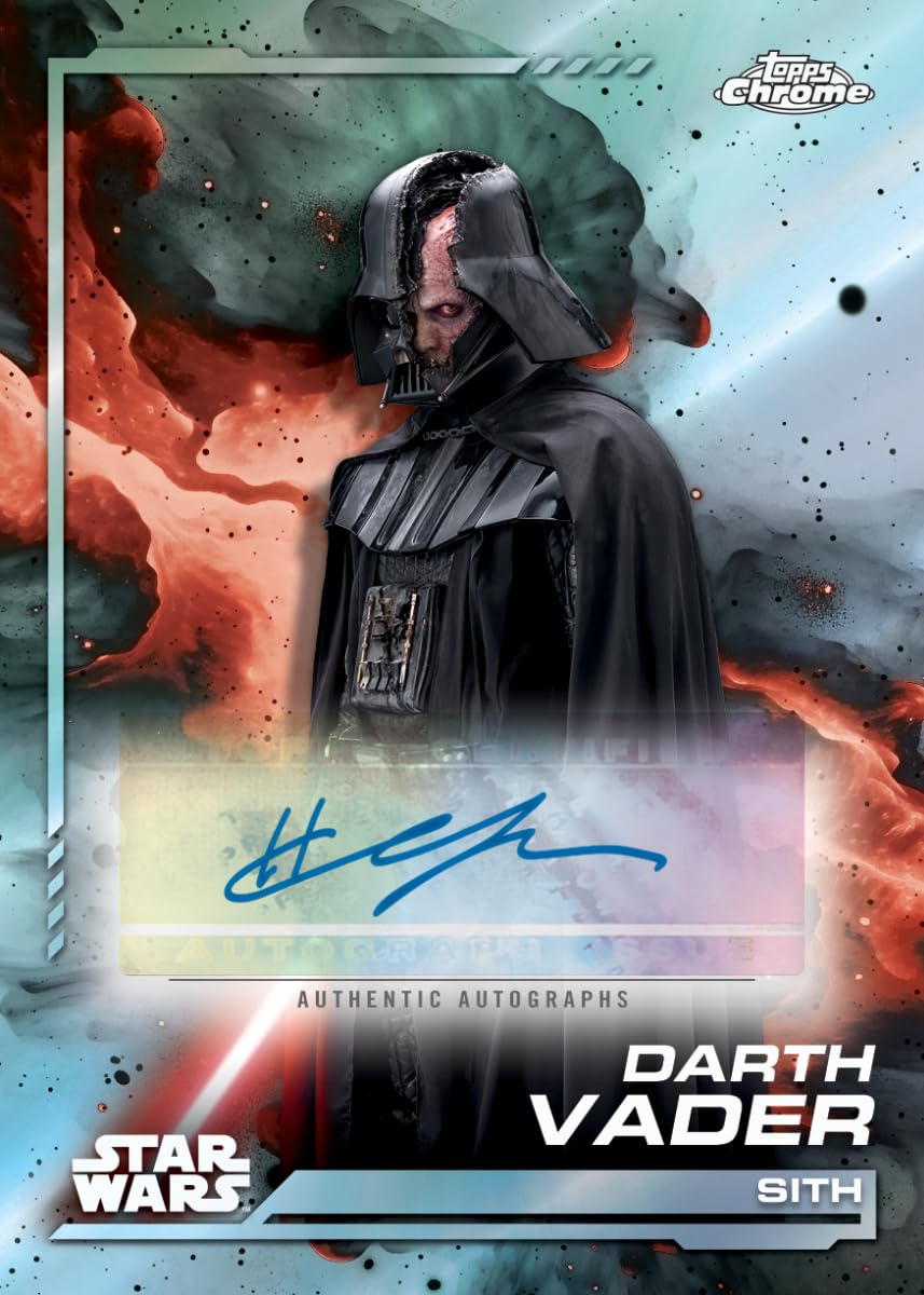 Star Wars 2024 Topps Chrome Hobby Trading Card Box Look for an Autograph Card