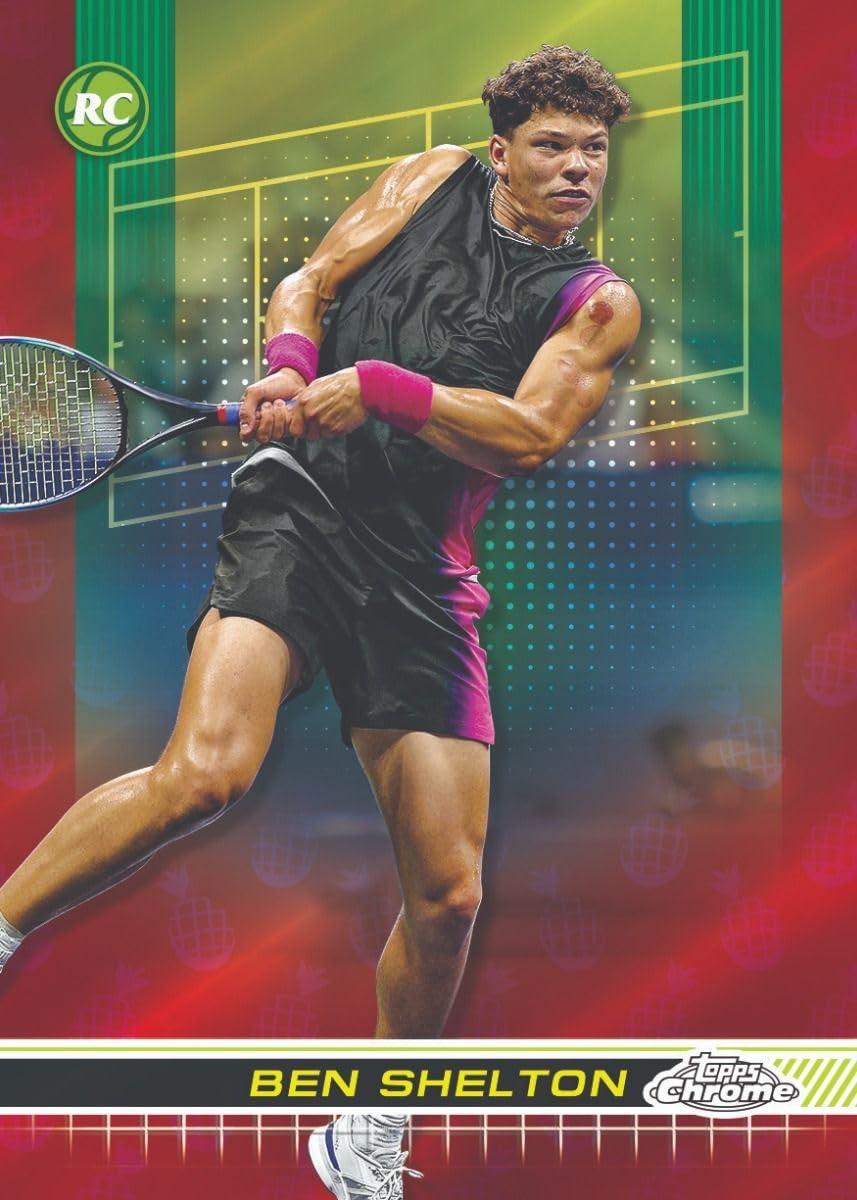2024 Topps Chrome Tennis Hobby Trading Card Box (3 Chrome Autographs on Average)