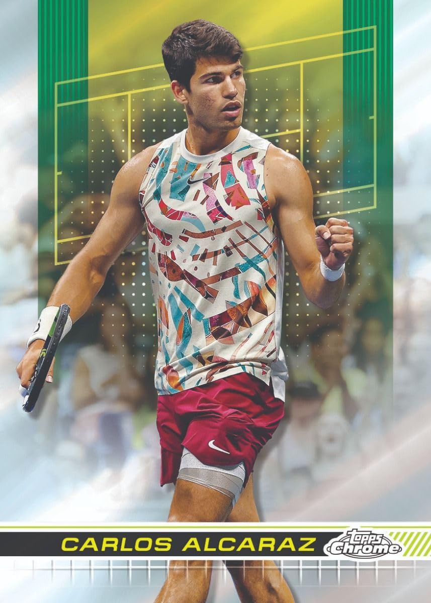2024 Topps Chrome Tennis Hobby Trading Card Box (3 Chrome Autographs on Average)