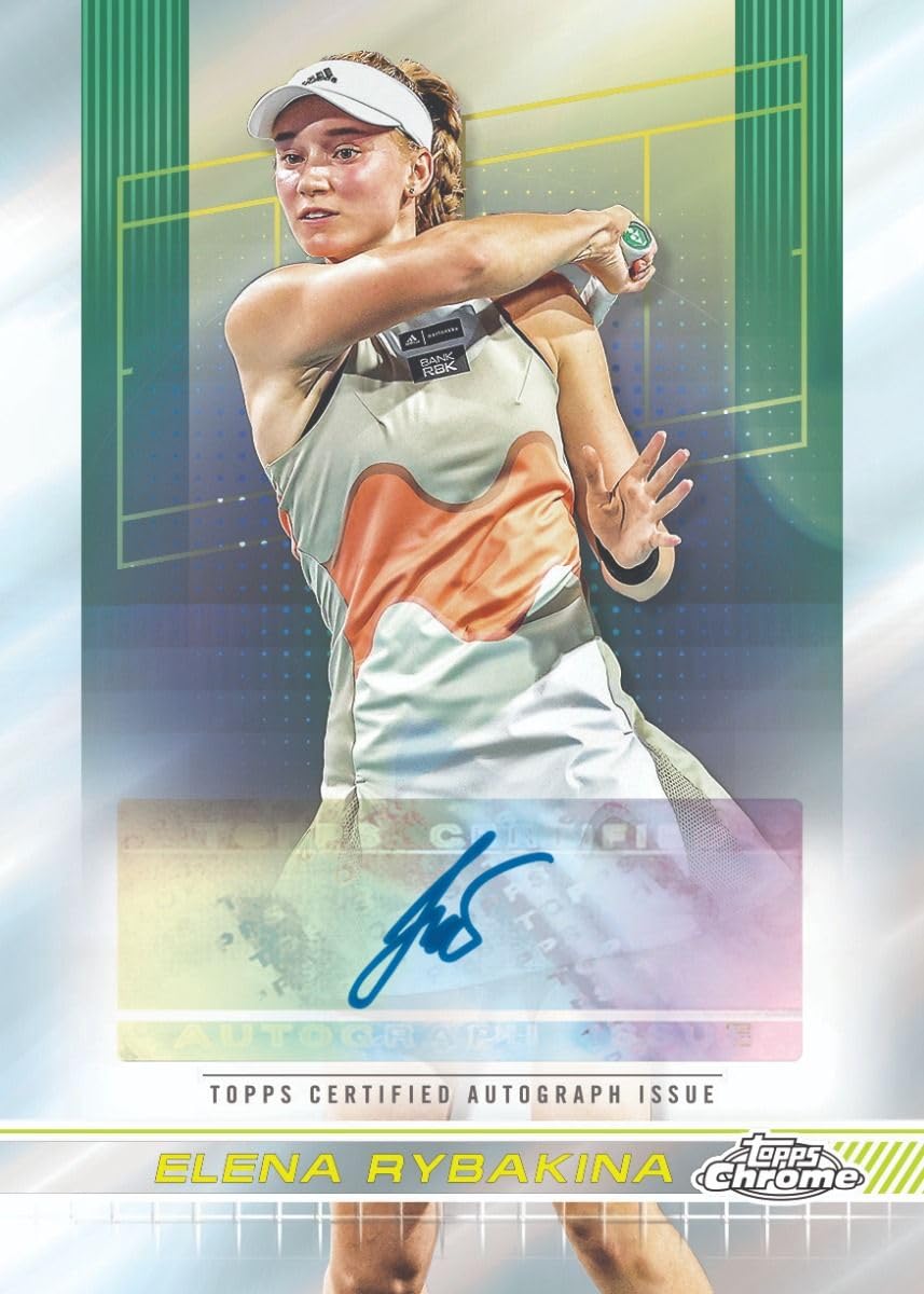 2024 Topps Chrome Tennis Hobby Trading Card Box (3 Chrome Autographs on Average)