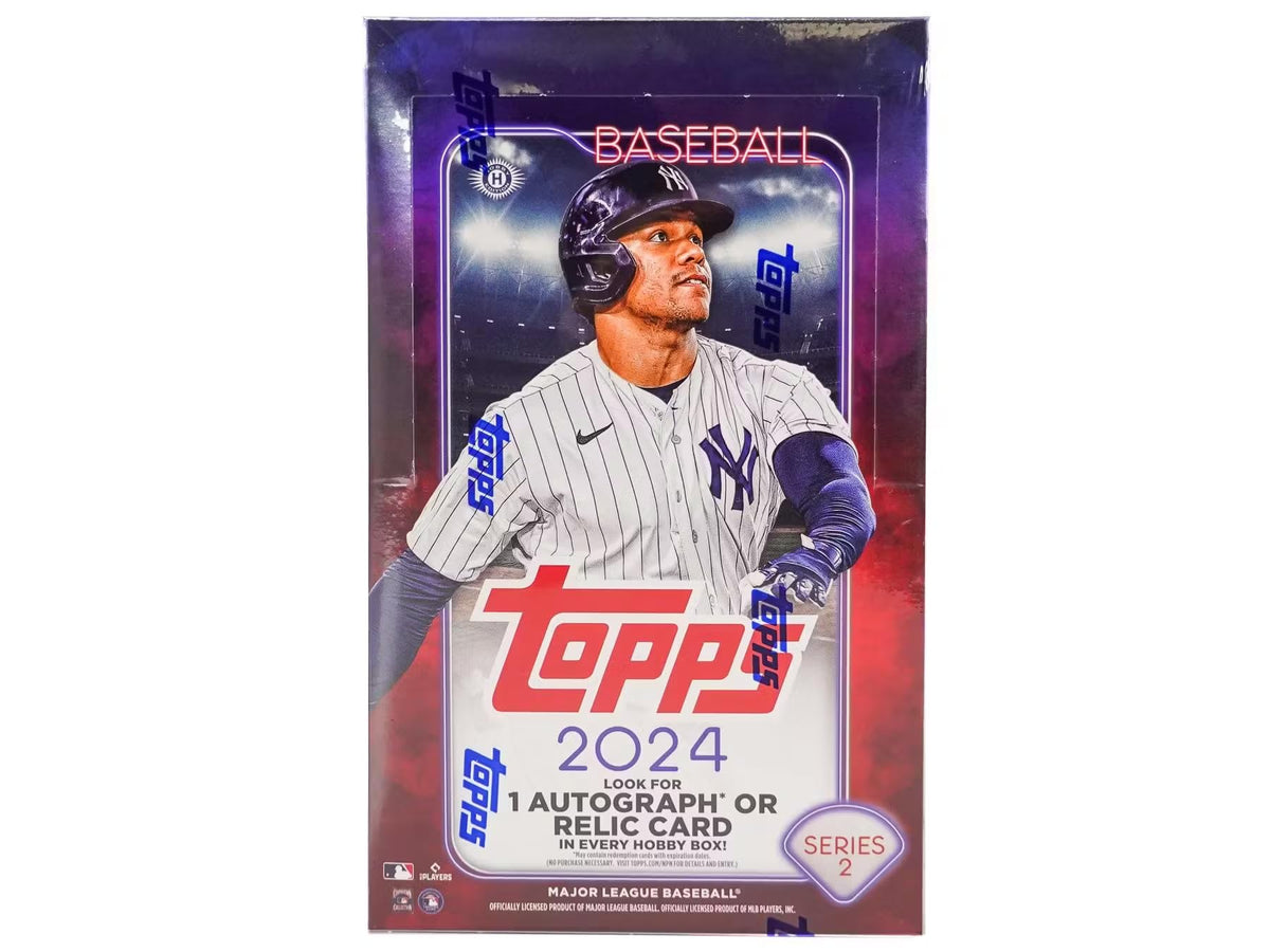 2024 Topps Series 2 MLB Baseball Hobby Trading Card One Autograph or Relic Card Per Box
