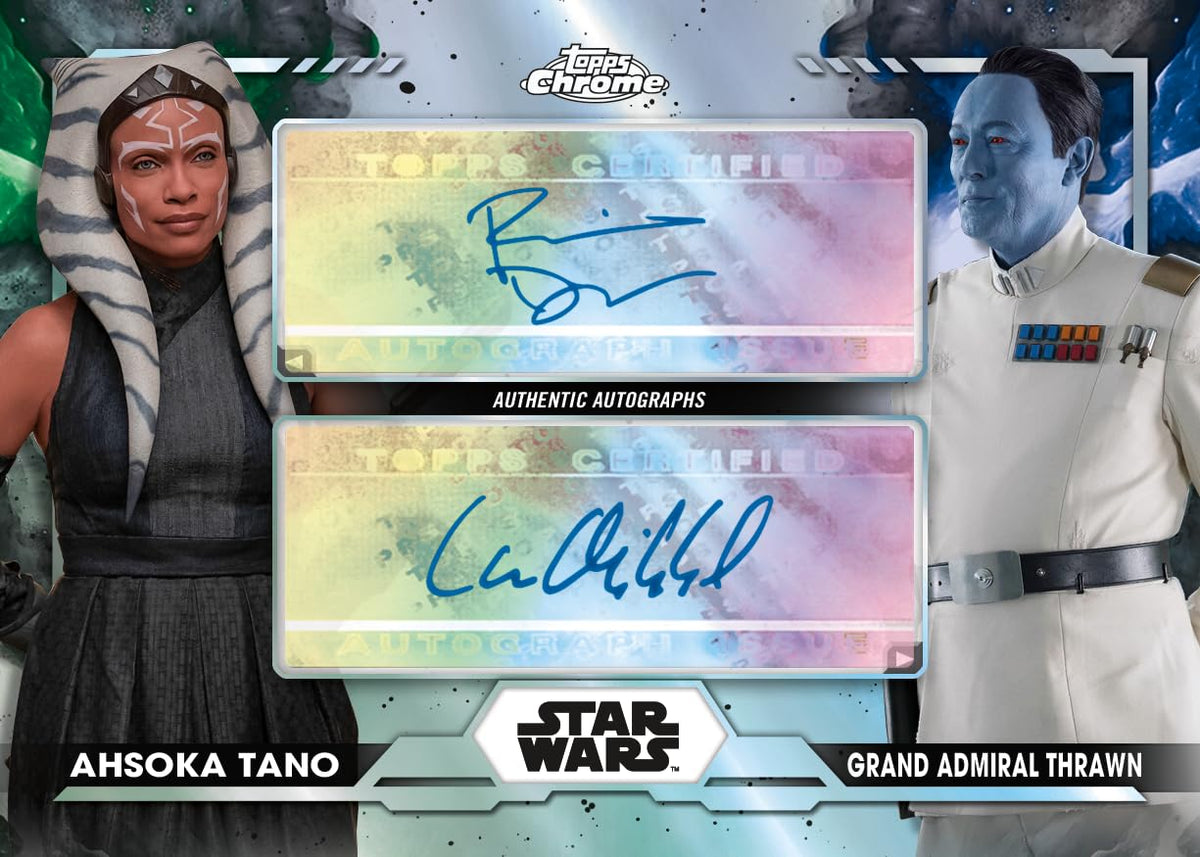 Star Wars 2024 Topps Chrome Hobby Trading Card Box Look for an Autograph Card