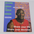 1993 Michael Jordan Chicago Bulls Organ Donor Pamphlet
