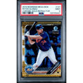 2019 Bowman Mega Box Pete Alonso Gold Refractor /50 #127 PSA 9