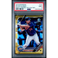 2019 Bowman Prospects Pete Alonso Yellow Refractor /75 #127 PSA 9